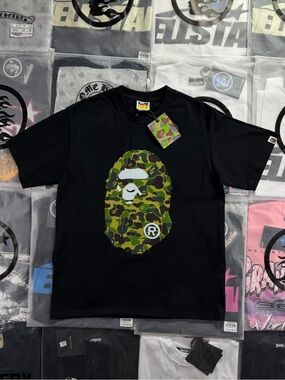 BAPE ABC Camo Big Ape Head T-shirt ‘Black’